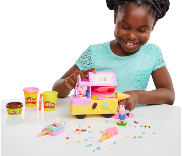 Play-Doh Świnka Peppa Samochód z lodami - 1034851 - zdjęcie 4
